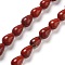 Natural Red Rainbow Jasper Beads Strands, Teardrop, 9x6mm, Hole: 1.2mm, about 44pcs/strand, 15.75''(40cm)