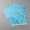 Coated Paper Water Ripple Stickers, Self Adhesive Decals for Architectural Model Decoration, Rectangle, Sky Blue, 285x210x0.1mm