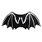 Halloween Felt Cat Clothes, Bat Wings, for Dogs Cats Holiday Costume Party Favor, Black, 605x290mm