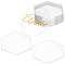 Acrylic Blank Place Card, Table Number Card, Hexagon, 69x79.5x1mm