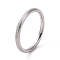 Non-Tarnish Textured 201 Stainless Steel Simple Thin Finger Ring for Women, Stainless Steel Color, 2mm, Inner Diameter: 17mm