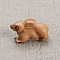 Wood Chinese Zodiac Figurines, for Home Desktop Decoration, Rabbit, 18x10mm