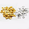 Plastic Paillette Beads, Semi-cupped Sequins Beads, Center Hole, Mixed Color, 6~7x0.5mm, Hole: 1mm