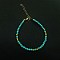 New Chinese Style Faceted Synthetic Turquoise Beaded Bracelets, Hand Decoration Trendy for Women, Golden