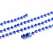 Iron Ball Bead Chains, Soldered, with Iron Ball Chain Connectors, Dodger Blue, 28 inch, 2.4mm