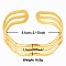 Elegant and Stylish Design Hollow 304 Stainless Steel Cuff Bangles for Women