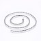 Non-Tarnish 304 Stainless Steel Box Chain Necklaces, with Lobster Claw Clasps, Stainless Steel Color, 19.7 inch(50cm), 2.5mm