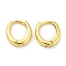 Rack Plating Brass Hoop Earrings, Cadmium Free & Lead Free, Long-Lasting Plated, Ring, Real 18K Gold Plated, 3x12mm