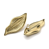 304 Stainless Steel Leaf Stud Earring for Women EJEW-C092-01G-2