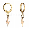 Brass Huggie Hoop Earrings EJEW-JE04208-03-2