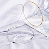 Unicraftale 2Pcs 2 Colors 304 Stainless Steel Wire Wrap Collar Necklaces Set for Women NJEW-UN0001-34-3