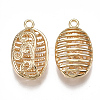 Brass Pendants KK-S350-156G-2