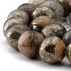 Natural Pyrite Beads Strands X-G-G839-01-10mm-3