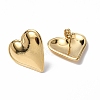 Ion Plating(IP) 304 Stainless Steel Heart Stud Earrings for Women EJEW-F300-16G-2