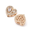 Rack Plating Brass Micro Pave Cubic Zirconia Beads KK-F879-04G-02-2