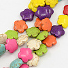 Natural Howlite Beads Strands TURQ-G140-18-A-1