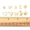 60Pcs 12 Style 304 & 201 Stainless Steel Charms STAS-FS0001-40-6