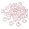 ARRICRAFT 30Pcs Natural Rose Quartz European Beads G-AR0005-36-1