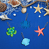 Ocean Theme MDF Wood Home Decorations HJEW-WH0049-003-5