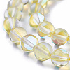 Synthetic Moonstone Beads Strands G-F143-12mm-13-3