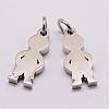 316 Surgical Stainless Steel Pendants STAS-K116-02P-A-1