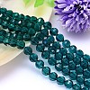 Faceted Round Imitation Austrian Crystal Bead Strands G-M182-8mm-24A-1
