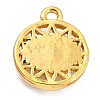 Golden Brass Enamel Pendants KK-P197-13C-G-3