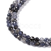 Natural Iolite Beads Strands G-G139-A11-03-4