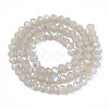 Electroplate Glass Beads Strands EGLA-A034-J6mm-L09-3