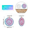 DICOSMETIC 40Pcs 2 Colors 201 Stainless Steel Filigree Pendants STAS-DC0010-92-2