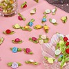 Gorgecraft 200Pcs 10 Colors Polyester Rose Ornaments DIY-GF0006-84-6