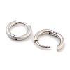 Tarnish Resistant Frosted 304 Stainless Steel Huggie Hoop Earrings for Women EJEW-C096-32A-P-2