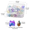 50Pcs 9 Style Transparent Spray Painted Glass Beads GLAA-FS0001-50-5