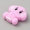 Elephant Silicone Beads SIL-WH0002-83C-2