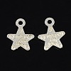 Gift Ideas for Men On Valentines Day Tibetan Style Alloy Star Carved Word Just for You Message Charms X-K096L021-1