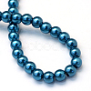 Baking Painted Pearlized Glass Pearl Round Bead Strands X-HY-Q330-8mm-06-4