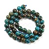 Natural Chrysocolla Beads Strands G-P503-8MM-05-3