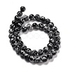 Synthetic Snowflake Obsidian Beads Strands G-E568-03C-2
