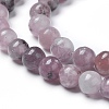 Natural Lepidolite/Purple Mica Beads Strands G-G770-04A-6mm-2