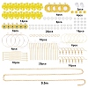 SUNNYCLUE 198Pcs DIY Yellow Flower Style Earring Making Kits DIY-SC0014-88-2