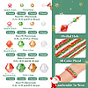  16 Strands 16 Style Christmas Theme Transparent Electroplate Glass Beads Strands EGLA-TA0001-25-13