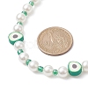 Fruit Polymer Clay & Glass Seed & Acrylic Pearl Beaded Necklace NJEW-JN04582-02-3