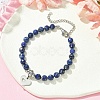 Natural Lapis Lazuli Beaded Bracelets BJEW-JB09886-01-2