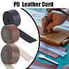 Gorgecraft 3 Rolls 3 Colors PU Imitation Leather Cord LC-GF0001-08A-4