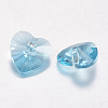 Faceted Glass Rhinestone Charms RGLA-F054-12x12-202-2