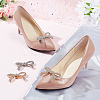 CRASPIRE 4Pcs 2 Colors Alloy Crystal Rhinestone Wedding Shoe Decorations FIND-CP0001-41A-4