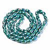 Electroplate Glass Beads Strands EGLA-S194-15A-A10-2
