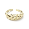 Rack Plating Brass Open Cuff Rings RJEW-K257-30G-2