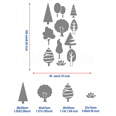 Stainless Steel Cutting Dies Stencils DIY-WH0242-247-1