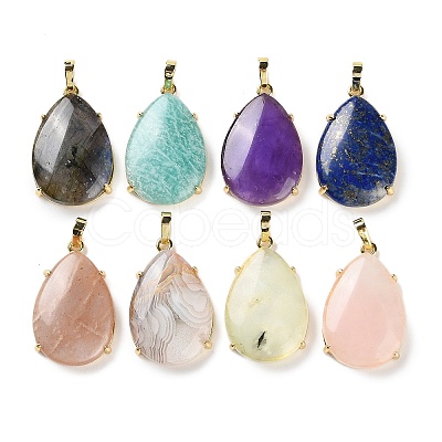 Natural Mixed Stone Pendants G-U002-01G-1